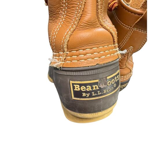 L.L. Bean Unisex Gorpcore Rain Snow Lace Up Waterproof Rubber Bean Boots Size 7 - Picture 6 of 11